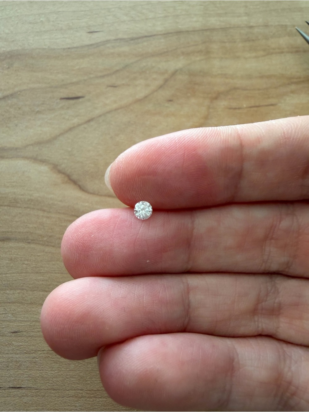 estate 3.3mm natural diamond earth mined loose solitaire genuine diamond 0.15 ct